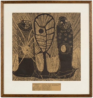 Lot 125 - Dan Rakgoathe, John Muafangejo & Azaria Mbatha (South Africa)