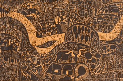 Lot 125 - Dan Rakgoathe, John Muafangejo & Azaria Mbatha (South Africa)