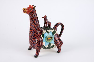Lot 34 - Ardmore Ceramic Studio,Giraffe teapot