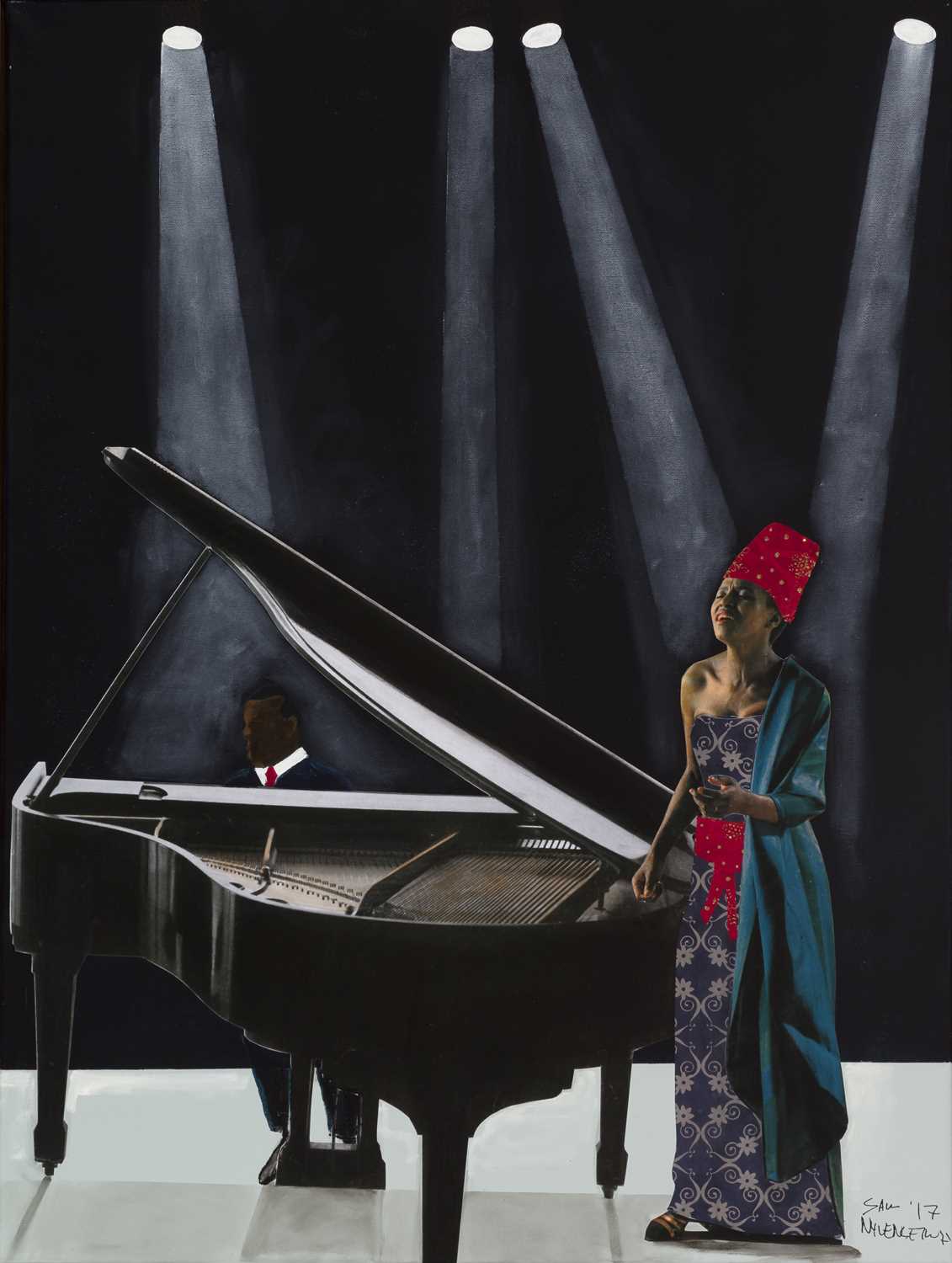 Click for high resolution Lot 49 - Sam Nhlengethwa (South Africa 1955-)