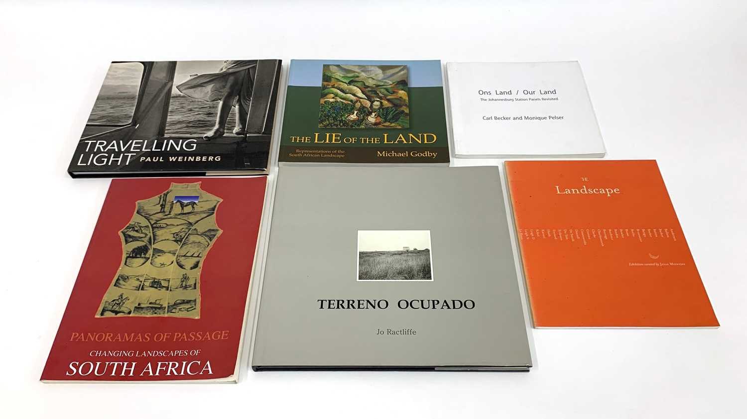 Lot 61 - , 'The Lie of the Land' by Michael Godby, and five others.