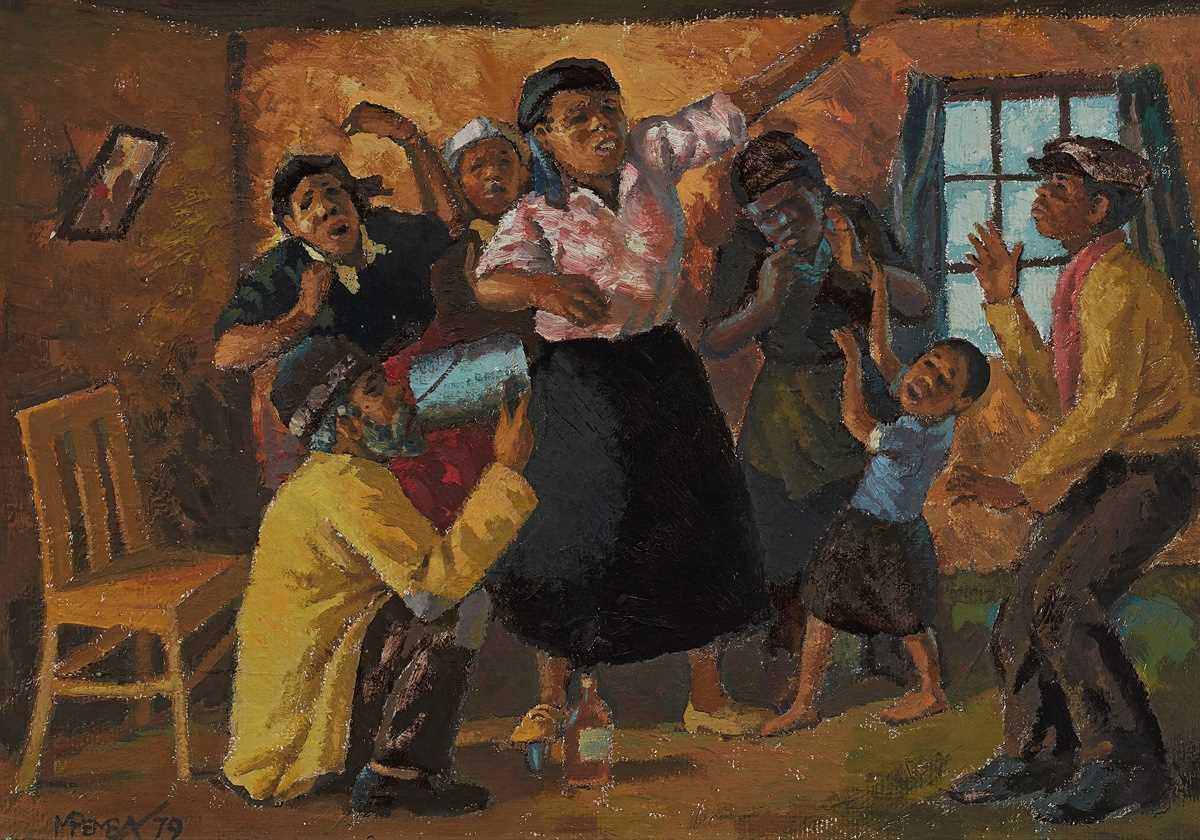 Click for high resolution Lot 62 - George Pemba (South Africa 1912-2001-)