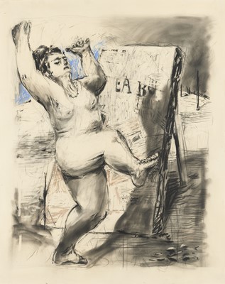 Lot 56 - William Kentridge|b.1955 South Africa|Drawing from Sobriety, Obesity and Growing Old (Mrs Eckstein, preparing for the day)