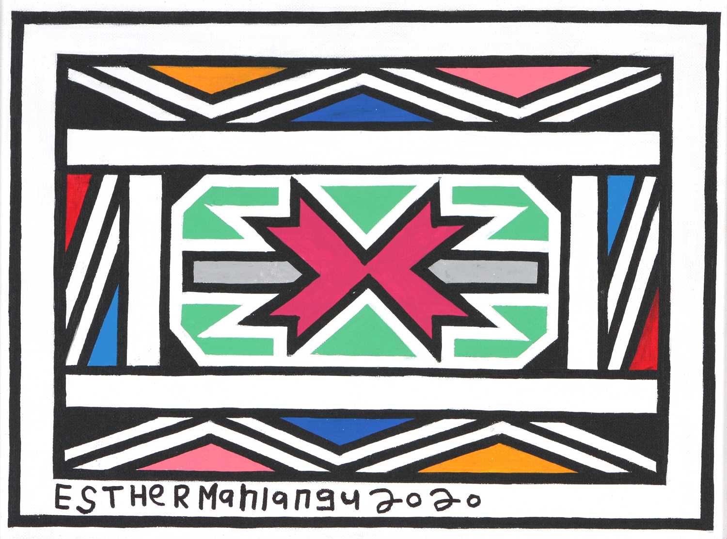 Lot 39 - Esther Mahlangu (South Africa 1935-)