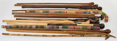 Lot 166 - A group of fourteen walking sticks from the Peter Schütz collection
