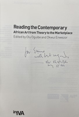 Lot 8 - Reading the Contemporary: African Art from Theory to the Marketplace (1999) edited by Olu Oguibe and Okwui Enwezor