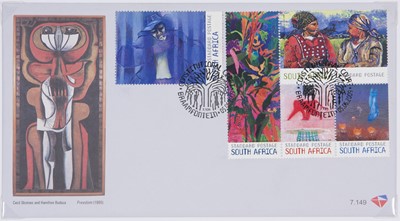 Lot 152 - Cecil Skotnes (South Africa 1926-2009) and Hamilton Budaza (South Africa  1958-)
